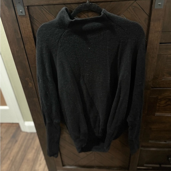 Allsaints 100% Wool Mock Neck sweater sz L - Picture 3 of 4